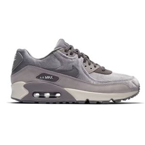 Nike Air Max 90 Velvet Gunsmoke Womens 9 Gray Sneaker EUC